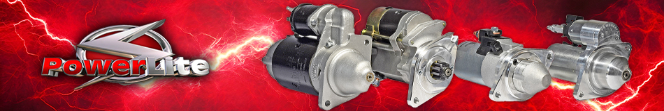 Powerlite - High torque gear reduction starter motors - Up to 200% more cranking power using up to 50% less current